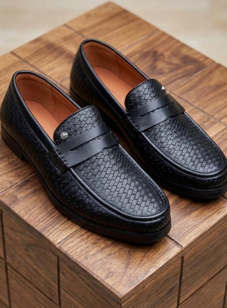 Mocassins Tressés Premium Noir