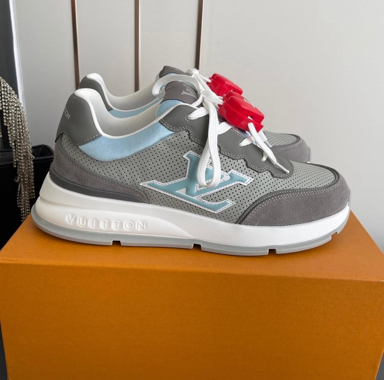 Sneakers Louis Vuitton Gris Bleu